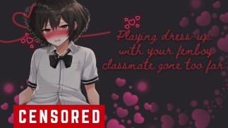 ASMR Femboy Klassenkamerad verkleiden sich schief
