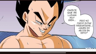 Dragon ball z-Bulma le da regalo sorpresa a Vegueta y se come enorme culo de número 18 porn comic