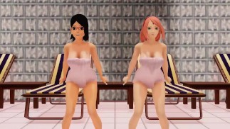 Droevige kattendans, Sakura en Sarada