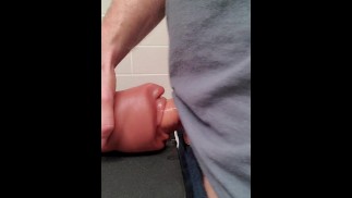 Playing with my toy after a workout.