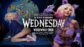 Emma Rosie como la feroz y follada Pelry WEDNESDAY BABE WEREWOLF ENID te quiere