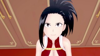 3D / Аниме / Хентай, Моя геройская академия: взрослая Momo Yaoyorozu получила кримпай и любит это! 18+