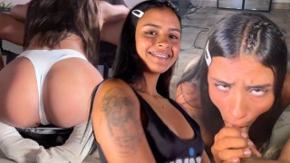Hillary Taylor vem da academia para me fazer um boquete de rotina