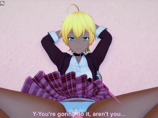 Ikumi Mito from Shokugeki no Soma gives you a Footjob Hentai POV