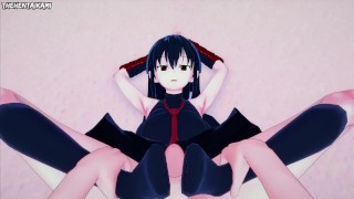 Akame from Akame Ga Gives You A Footjob Hentai POV