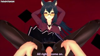 Texas from Arknights Gives You A Footjob Hentai POV