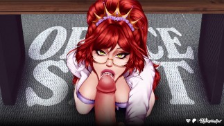 Finalmente cazzo il tuo rivale hot in ufficio - ASMR roleplay audio pompino anale