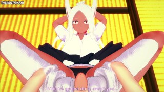 Rumi Usagiyama from Boku No Hero Academia Gives You A Footjob Hentai POV