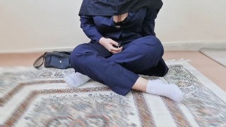Hijabi muçulmano é fodido anal e Creampie duas vezes (gozar no buraco)