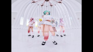 [VR] Gros seins, gros cul et futanari filles se rapprochent de la danse