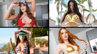 Huge Tits compilatie - Jade Kush, Stacy Bloom, Indica Flower, Amirah stijlen en meer