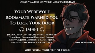 Dein Werwolf-Mitbewohner hat dir gesagt, dass du deine Tür abschließen sollst || ASMR Audio Rollenspiel für Frauen [M4F]