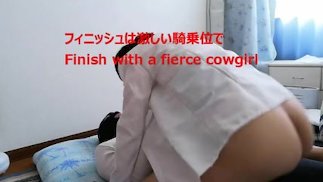 妻のママ友30歳の変態人妻が元教師と判明！教師風コスプレで大人の授業レッスン♥最後は高速騎乗位で激イキ‼