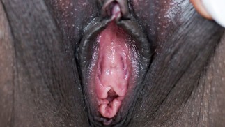 Ebony demi-soeur aide sa demi-soeur à apprendre à Pleasure sa chatte