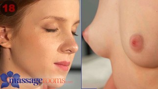 Hot ma timida ragazza rossa di 18 anni massaggiata e fatta venire da un uomo più anziano - da Massage Rooms