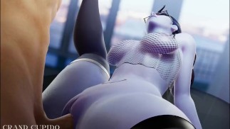 Офисную шлюху Widowmaker трахнули на столе [Overwatch] [Grand Cupido]