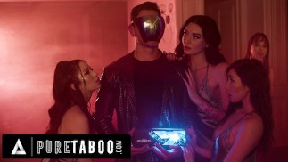 PURE TABOO stud ma pożądliwe Dream z przyrodnimi siostrami żony Alex Coal, Maya Woulfe i Charlotte Sins