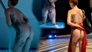 clignotant à côté de la route, clignotant au club échangiste, baise dans un parc public