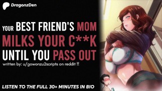 MAMÁ S MEJOR AMIGA ORDEÑA TU POLLA | Juego de roles de audio erótico ASMR MEJOR AUDIO PORNO