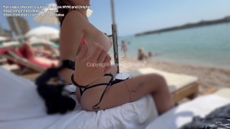 VLOG MONACO - Popisuję się na plaży i jestem pieprzony pod publicznym prysznicem