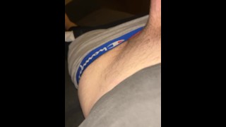 Thick white dick jerking off