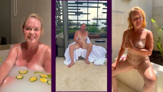 Se masturbando e piscando em Bali
