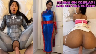 Trying on Cosplays and Getting Fucked!