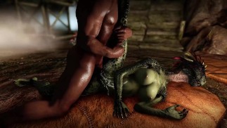 Bandit féminin argonien masturbation et aime baiser avec son gros pénis de compagnie