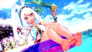 Mualani fodida até creapie e ela geme - Genshin Impact Hentai