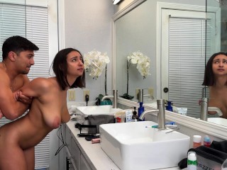 FREE USE my Step Sis while Shes doing her make up - HAILEY ROSE (IG: @HaileyRoseFcks)