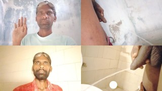 Rajesh Playboy 993 Doppel Pissen im Badezimmer Videos in einem einzigen Video zusammengeführt