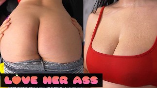 Большая Thick Juicy задница и сиськи в анальном сексе - Love ее задницей