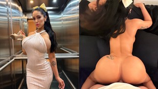 Fille parfaite qui était timide au début dans l’ascenseur mais une fois qu’elle a frappé l’interrupteur WOW❗️