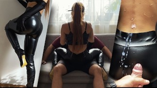 TRAILER UVIU - Date met een vreemde waarna ze thuiskomt met sperma op haar leren legging