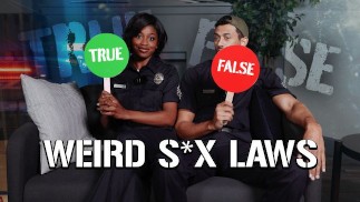 DIGITALPLAYGROUND - Las estrellas juegan verdadero o falso con las leyes sexuales más extrañas de EE.UU.
