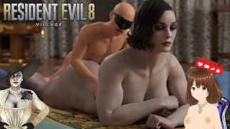 Cumming inside Lady Dimitrescu from Resident Evil 8 - Jazziuu