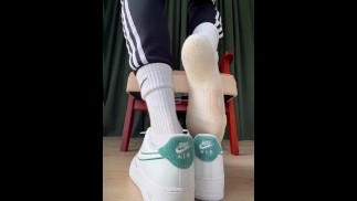 Polnische SneakMaster96 Scally Lad Chav Stinky stinkende Socken Nike AF1 Turnschuhe Master Slave