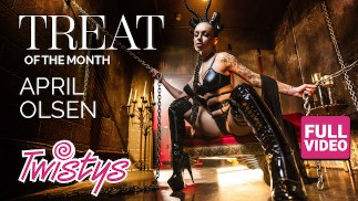 TWISTYS - April Olsen ist frech in Red, spreizt ihre Flügel und ihre Beautiful Oberschenkel