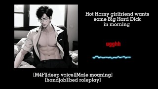[M4F] Hot Nadržená přítelkyně chce ráno Big Hard Dick [Audio & Male sténání] [NSFW]