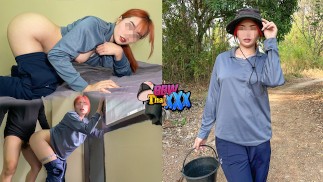 La esposa del jardinero fue follada por un extraño después del trabajo (Completo y sin censura en Fansly @BbwThaixxx)25min