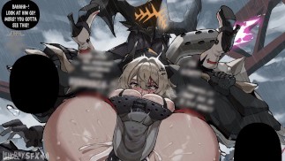 Caesar King dostane plný Nelson-naplněný na pokraj monstrem Pompey 🍆💦 [ZZZ Hentai Animation]