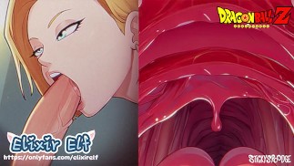 😳 DBZ Android 18 x Deepthroat