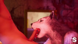セクシーな毛皮のようなベイビーは、野生動物のセックスで幸運な男にアナルを犯されます