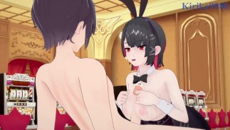 Мы с Ellen Joe (Bunny Girl) занимаемся интенсивным сексом в казино. - Zenless Zone Zero Хентай