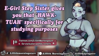 [F4M] La sorellastra E-Girl ti dà quel HAWK-TUAH [pompino] [scopata in faccia] [succhiamento di palle] [torta alla gola]
