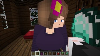Cumming lotti in Minecraft