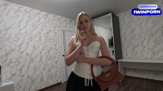 Horny stepdaughter begs her stepfather for a party - Arisha Mills
