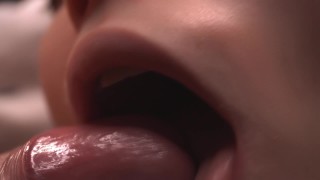 Jazykem mi hladila uzdu a koule, za což dostala creampie