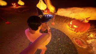 Halloween avontuur onder de heks