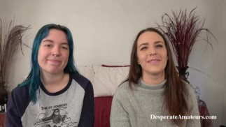 Кастинг Desperate Amateurs Alisha Olivia и Milo Долбят их тугие киски